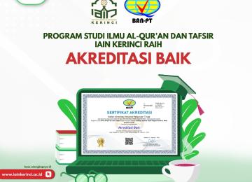 Ucapan Selamat Peraihan Akreditasi IAT Predikat B