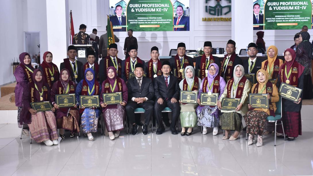Pengukuhan Guru Profesional dan Yudisium ke-IV PPG FTIK IAIN Kerinci: Mengokohkan Profesionalisme Pendidik di Era Transformasi Pendidikan