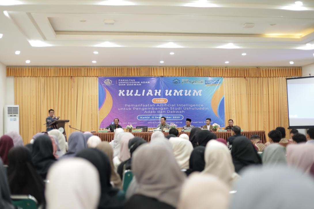 FUAD IAIN Kerinci Gelar Kuliah Umum: Pemanfaatan Artificial Intelligence untuk Pengembangan Studi Ushuluddin, Adab, dan Dakwah