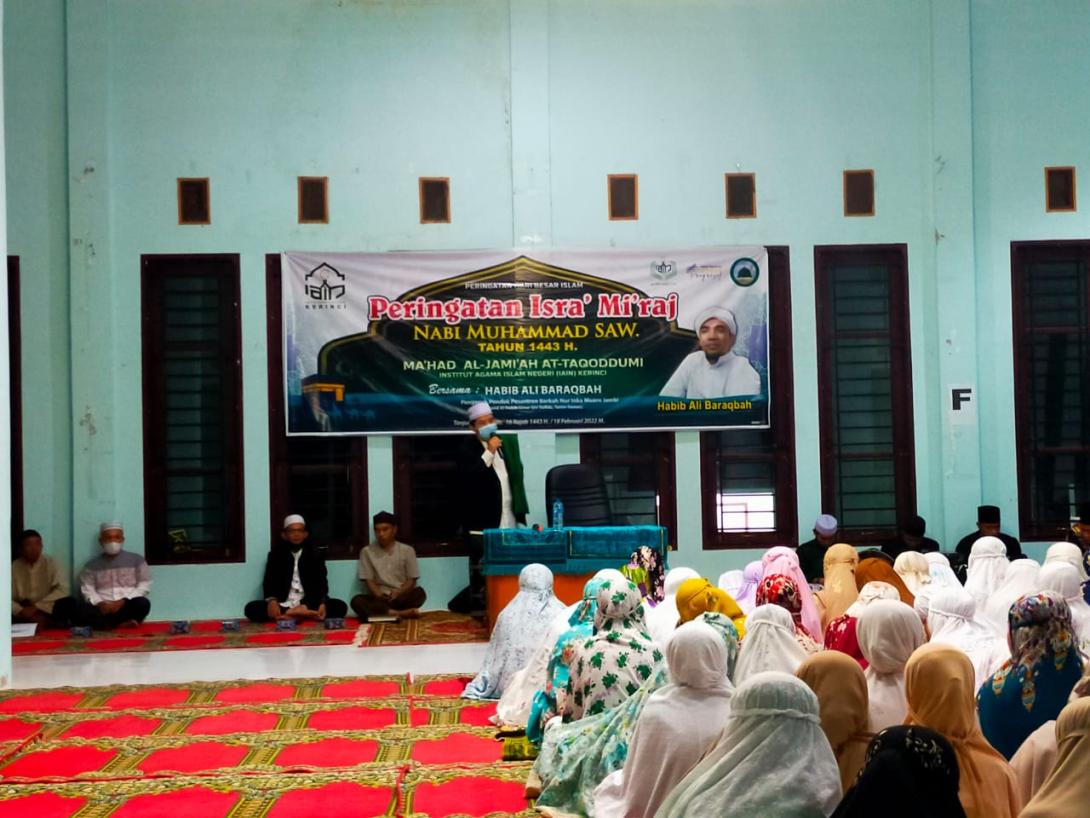 Peringatan Isra' Mi'raj IAIN Kerinci di Ma'had Al-Jamiah 2022/1443 H